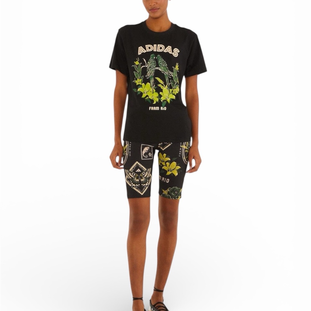 Farm Rio Adidas Biker Shorts - Picture 2 of 2